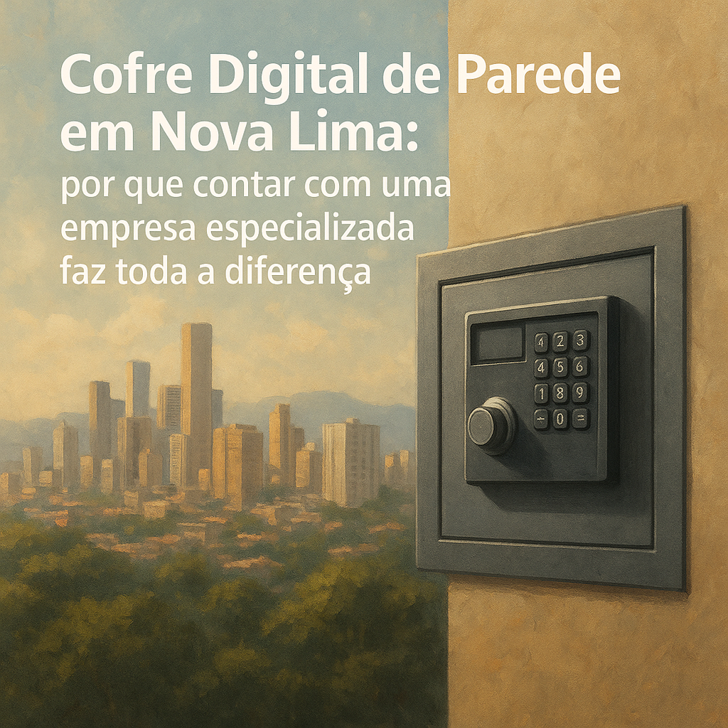 Cofre Digital de Parede em Nova Lima - Empresa Especializada - Mizom Cofres
