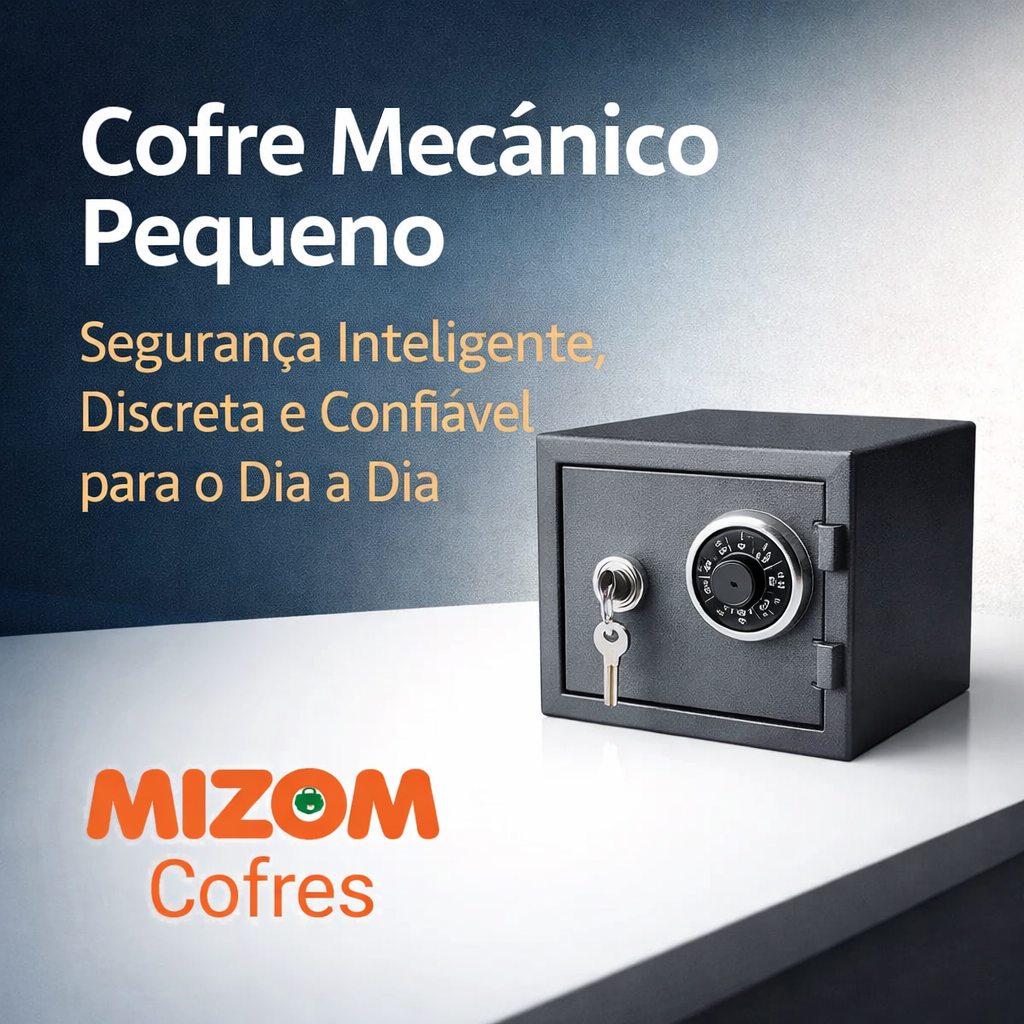 Cofre Mecânico Pequeno Segurança Inteligente, Discreta e Confiável para o Dia a Dia