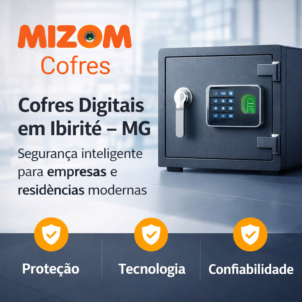 Cofres Digitais em Ibirité - MG segurança inteligente para empresas e residências modernas
