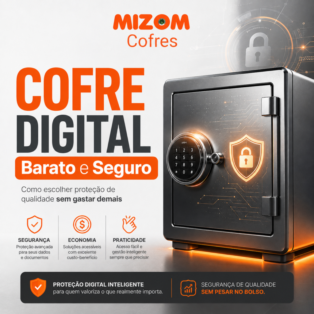 Cofre digital barato e seguro Como escolher proteção de qualidade sem gastar demais